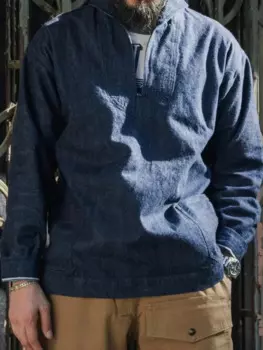 Модель 1917 года, комбинезон Bronson USN, джемпер, джинсовый пуловер, винтажная Рабочая куртка