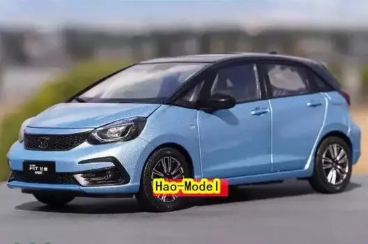 Модель автомобиля 1:18 для GAC Honda FIT 2020, литая металлическая детская игрушка, подарок на день рождения для мальчиков, хобби, демонстрация, коллекционные украшения, синий/белый