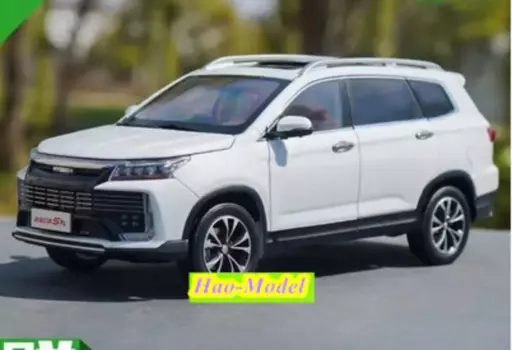 Модель автомобиля BAIC S7L 1:18 из металлического сплава, литая металлическая детская игрушка, подарки на день рождения для мальчиков, хобби, демонстрационные украшения, белая коллекция