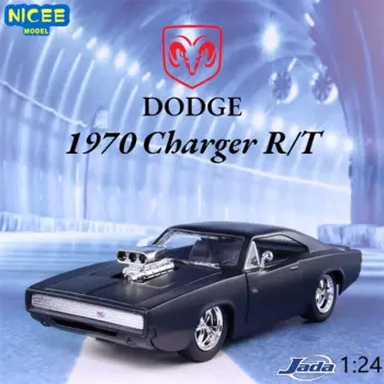 Модель автомобиля Dodge Charger R/T 1:24 Форсаж 1970, модель литая из сплава, лошади, мышечные модели автомобилей, игрушка, подарок для коллекции J75