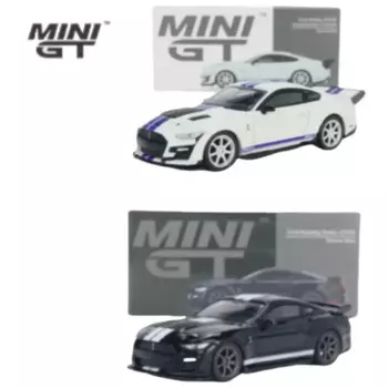 Модель автомобиля Ford Mustang Shelby GT500, модель из сплава под давлением, коллекция игрушек для мальчиков, украшение комнаты превосходного качества, 1:64