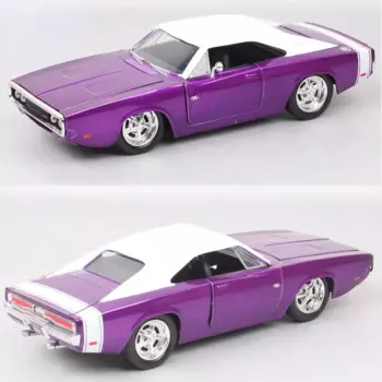Модель автомобиля Форсаж 1970 Dodge Charger R/T 1:24, из металлического сплава