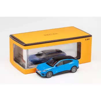Модель автомобиля GCD 1/64 Mustang Mach-E, коллекция литых автомобилей, игрушечная станция, автомобиль с демонстрационной коробкой, подарки для детей