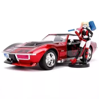 Модель автомобиля из металлического сплава в масштабе 1:24 от Jada, Chevrolet Corvette, уродливая девочка, игрушка для детей, коллекция подарков