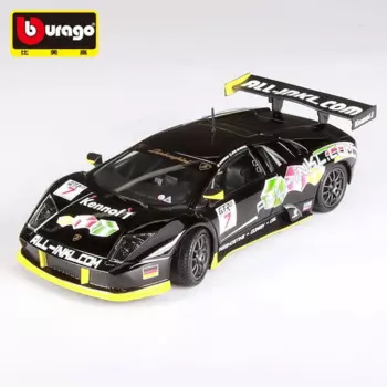 Модель автомобиля из сплава Bburago 1:24 Lamborghini murзеркаago FIA GT, литая металлическая игрушка, Модель гоночного автомобиля, имитация коллекции, подарки для детей