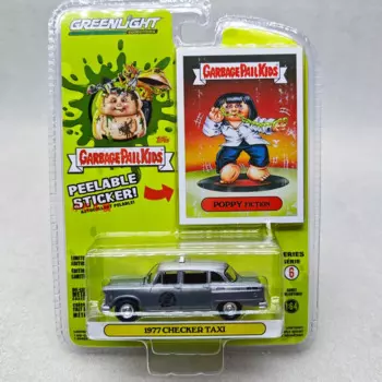 Модель автомобиля из сплава с имитацией такси, 1:64, 1977, коллекционная игрушка, подарок, сувенир, демонстрационное украшение
