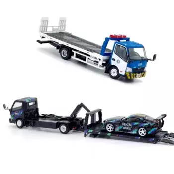 Модель автомобиля из сплава UM уникальная модель для 1:64 Hino 300 Dutro полный напольный транспортный прицеп JAF HKS