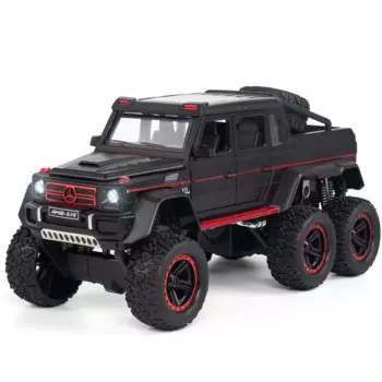 Модель автомобиля Mercedes Benz AMG 6X6 G63 1:22, модель литая автомобиля под давлением, с открытой дверью, коллекционная игрушка, подарок, A72