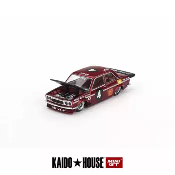 Модель автомобиля MINIGT + KaiDo 510 Datsun Pro, Литой капот из сплава, модель автомобиля # KHMG087
