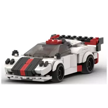 Модель автомобиля MOC speed champion Brownda super rally, спортивный автомобиль «сделай сам», креативный развивающий Детский конструктор, подарок