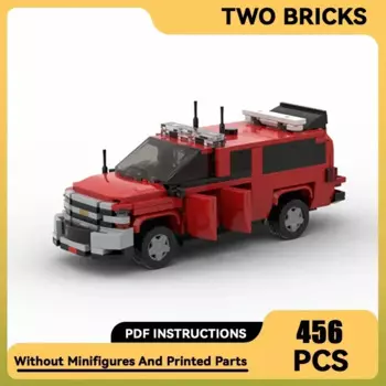 Модель автомобиля Moc, строительные блоки, батальон Нью-Йорка 46, пожарная машина, технология, модульные блоки, подарки, рождественские игрушки, наборы «сделай сам», сборка