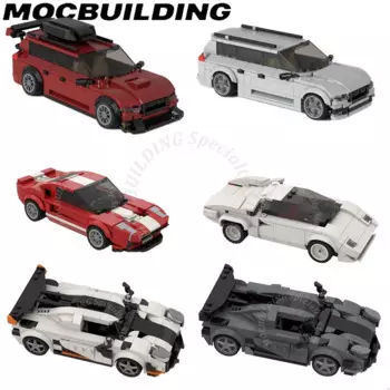 Модель автомобиля MOC, строительные блоки, игрушки-конструкторы, подарок на день рождения