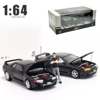 Модель автомобиля под давлением TM 1:64 Nissan GTR R32 модель автомобиля Initial D NakaZato Takashi коллекционные игрушки для мальчиков подарок оригинальная коробка