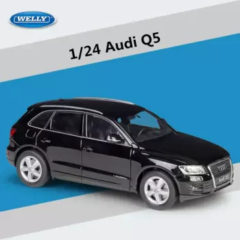 Модель автомобиля Welly 1:24 Audi Q5 SUV из сплава, металлическая игрушка, внедорожник, искусственная Коллекция игрушек для мальчиков