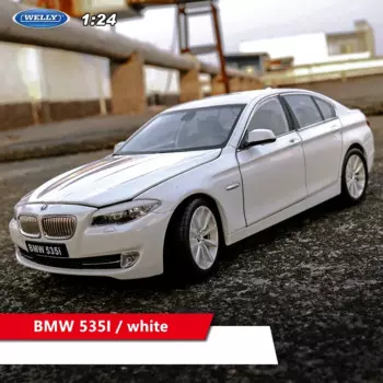 Модель автомобиля WELLY 1:24 BMW 535i Grey Three Colo из сплава, модель автомобиля, коллекция украшений, Подарочная игрушка, литье под давлением
