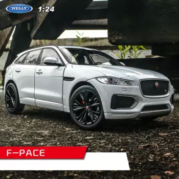 Модель автомобиля welly 1:24 Jaguar F-PACE, белая модель автомобиля из сплава, коллекция украшений для автомобиля, Подарочная игрушка, литье под давлением