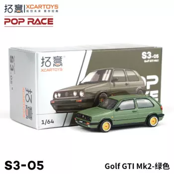 Модель автомобиля XCARTOYS powork 1/64 Golf GTI Mk2 из сплава, детская коллекция декоративных игрушек, для детских праздничных подарков.