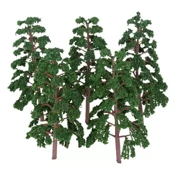 Модель деревьев 5 шт. пластиковые 140 мм