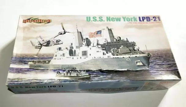 Модель Dragon 7110 в масштабе 1/700 USS, Нью-Йорк, модель 2019