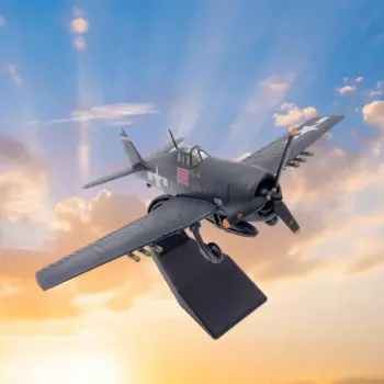 Модель F6F из литья под давлением, масштаб 1/72, американская модель с подставкой, коллекционные столешницы для мальчиков, Домашний Настольный Декор, игрушка