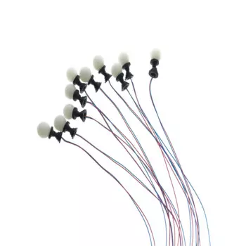 Модель фонарного столба MDWD, белый, пластик, 1:100, 10 штук