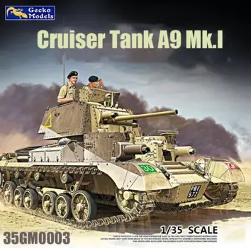 Модель Gecko масштаб 1/35 35GM0003 Британский A9 Mk.1 Круизный резервуар Сборная модель комплект