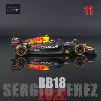 Модель гоночного автомобиля Bburago 1:43 2022 F1 Red Bull Racing RB18 1 # Verstappen 11 # Перез, Модель гоночного автомобиля, Коллекция игрушечных автомобилей из сплава