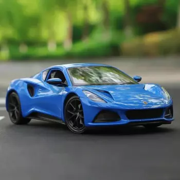 Модель игрушечного автомобиля WELLY 1:24 Lotus Emira Supercar, литой автомобиль, миниатюрная модель автомобиля в масштабе, игрушки для мальчиков, подарки