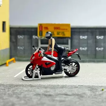 Модель игрушечного солдата S1000RR, модель мотоцикла, игрушечного автомобиля, литье под давлением в масштабе 1:64, статическое украшение, коллекционная игрушка, сувениры в подарок