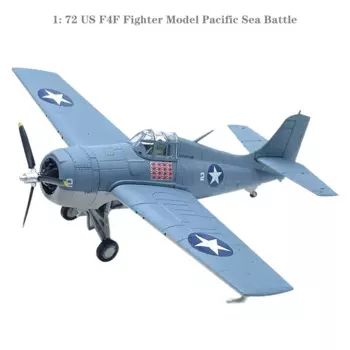 Модель истребителя США F4F 1:72, Боевая модель Тихоокеанского моря из сплава, готовая Коллекционная модель