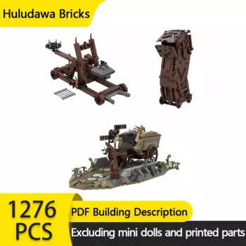 Модель кольца из фильма MOC, конструктор, каретка, осада, башня, каретка, модульная технология, подарки, праздничная сборка, детский игрушечный костюм