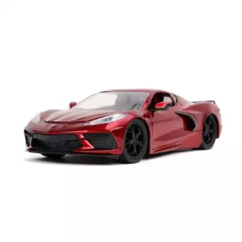 Модель литая автомобиля Chevrolet Corvette 1:24 2020, модель автомобиля из металлического сплава, игрушки для детей, коллекция подарков