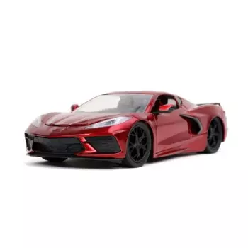 Модель литая автомобиля Chevrolet Corvette 1:24 2020, модель автомобиля из металлического сплава, игрушки для детей, коллекция подарков