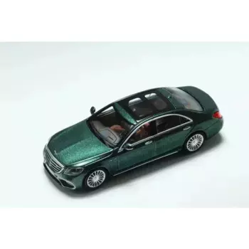 Модель литая автомобиля KING 1:64 S65 W222, металлическая, белая, зеленая