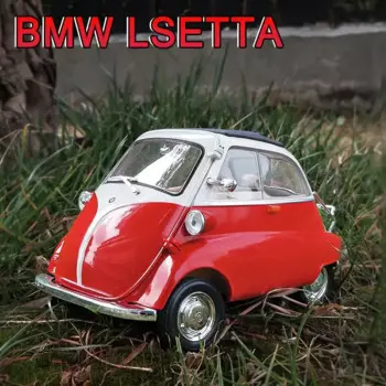 Модель мини-автомобиля WELLY 1:18 BMW Egg Isetta из сплава, литая металлическая игрушка, Классическая модель автомобиля, Коллекционная модель, подарок для детей