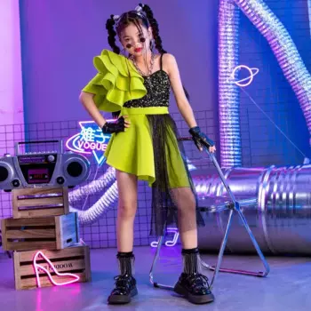 Модельные костюмы для девочек, детские модели, модные шоу, джазовые танцевальные костюмы для девочек, детские танцы