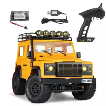 Модель радиоуправляемого автомобиля MN98 1:12 версия RTR 2,4G 4WD Радиоуправляемый рок-гусеничный защитник пикап Дистанционное управление грузовик для мальчиков подарки игрушки
