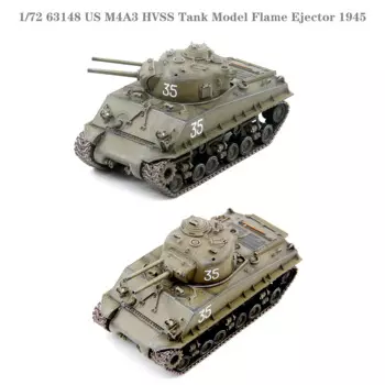 Модель резервуара 1/72 63148 US M4A3 HVSS, эжектор пламени 1945, Коллекционная модель готового продукта