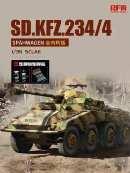 Модель Ryefield в сборе, модель в комплекте, флэш-карта Sd. Kfz.234/4 Германия eight-колесные бронированные машины, полностью Встроенная версия 1/35