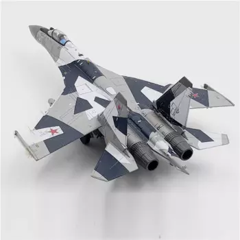 Модель самолета Jason TUTU, модель российского истребителя ВВС Su 35, модель самолета из сплава, Литые металлические самолеты масштаба 1:100