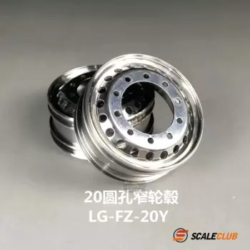 Модель Scaleclub 1/14 20, ступица с круглым отверстием для Tamiya Rc, грузовик с прицепом, самосвал Scania Man Actros Volvo, автозапчасти