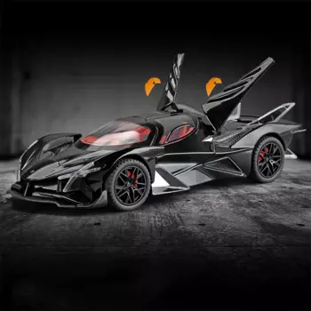 Модель спортивного автомобиля Apollo Project EVO в масштабе 1:24, литая металлическая супер-Гоночная модель автомобиля, имитация звука и искусственных элементов, подарок для детей