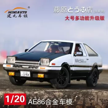Модель спортивного автомобиля Toyota AE86 из сплава, коллекционная игрушка с литыми линиями, имитация рулевого управления, детская игрушка, супер Гоночные Игрушки, коллекционные подарки, 1/20