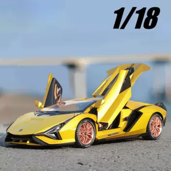 Модель спортивного автомобиля в масштабе 1:18 LB Series FKP37, литой звук, Супер гоночный подъемный хвост, популярный автомобиль, колесо для детей, подарки