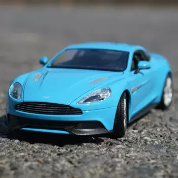 Модель спортивного автомобиля WELLY 1:24 Aston Martin VANQUISH из сплава, имитация литых металлических игрушечных автомобилей, Коллекционная модель, подарок для мальчиков