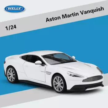 Модель спортивного автомобиля WELLY 1:24 Aston Martin Vanquish, модель автомобиля из сплава, подходит для детских игрушек и коллекций