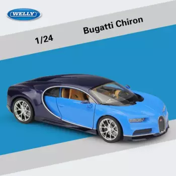 Модель спортивного автомобиля WELLY 1:24 Bugatti Chiron, модель автомобиля из сплава, подходит для детских игрушек и коллекций