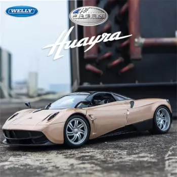 Модель спортивного автомобиля WELLY 1:24 PAGANI HUAYRA из сплава, модель литая и игрушечного автомобиля, модель гоночного автомобиля из металла, имитация детского подарка