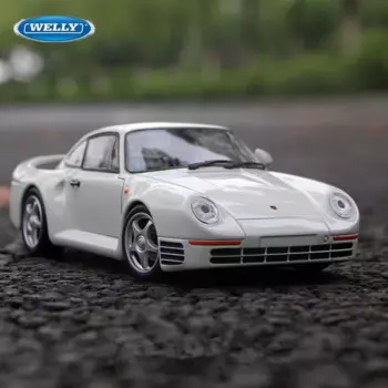 Модель спортивного автомобиля WELLY 1:24 Porsche 959 из сплава, литая металлическая Игрушечная модель автомобиля, Коллекционная модель высокой имитации, детская игрушка в подарок