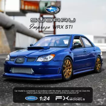 Модель спортивного автомобиля WELLY 1:24 SUBARU IMPREZA WRX STI модель автомобиля из сплава декоративная коллекция игрушечные инструменты подарок B230